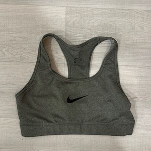 Gray Nike sports bra